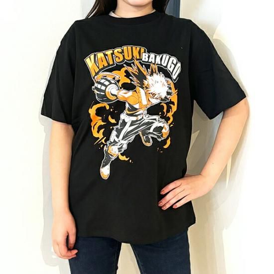 僕のヒーローアカデミア 爆豪 Tシャツ(ブラック) Lサイズ 僕のヒーローアカデミア 爆豪 Tシャツ(ブラック) Lサイズ
