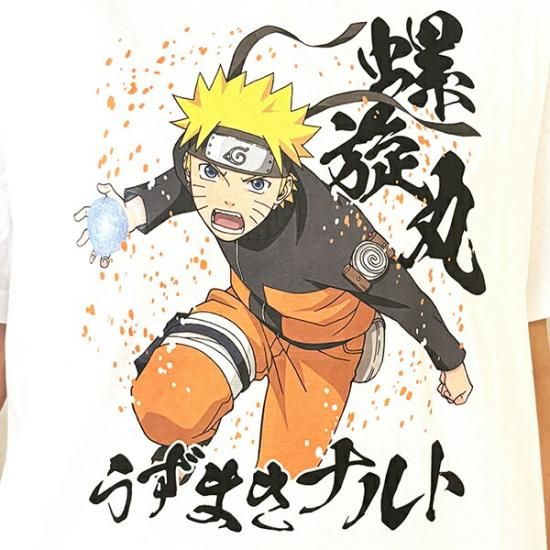 NARUTO(ナルト) うずまきナルト螺旋丸 Tシャツ(ホワイト) 3L NARUTO(ナルト) うずまきナルト螺旋丸 Tシャツ(ホワイト) 3L