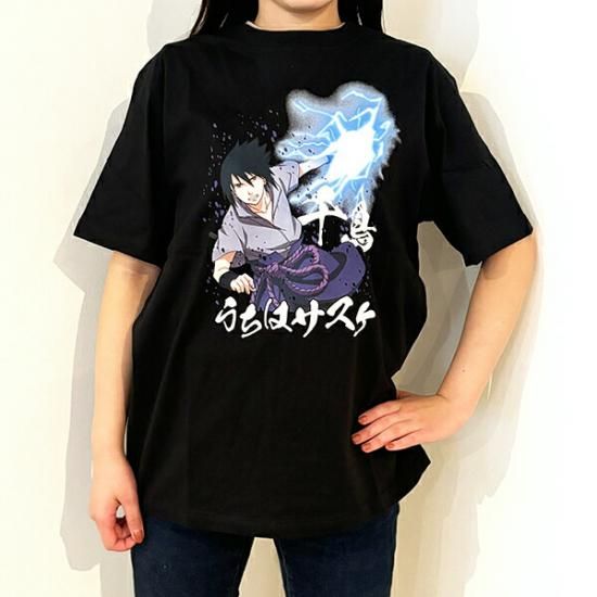 NARUTO(ナルト) うちはサスケ千鳥 Tシャツ(ブラック) Mサイズ NARUTO(ナルト) うちはサスケ千鳥 Tシャツ(ブラック) Mサイズ