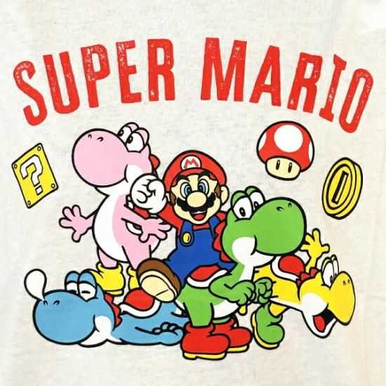 スーパーマリオ マリオカート カラフルヨッシーTシャツ(ホワイト