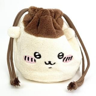 ちいかわ くりまんじゅう フェイス巾着 ポーチ
