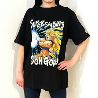 ドラゴンボール かめはめ波 Tシャツ(ブラック) 悟空SS LLサイズ アパレル ジャンプ