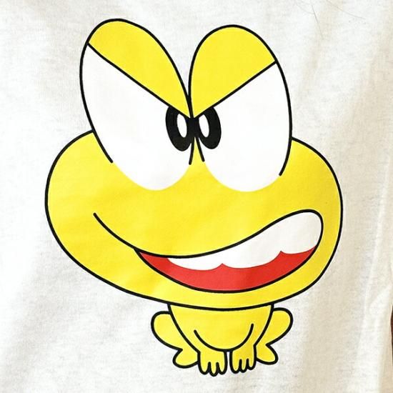ど根性ガエル ピョン吉ツヨキ Tシャツ(ホワイト) LLサイズ アパレル