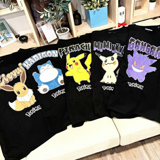 ポケットモンスター イーブイ ブラック Tシャツ Mサイズ アパレル ポケモン