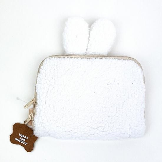 ミッフィー miffy フェイスミッフィー どっとポーチ ボア ミッフィー miffy フェイスミッフィー どっとポーチ ボア