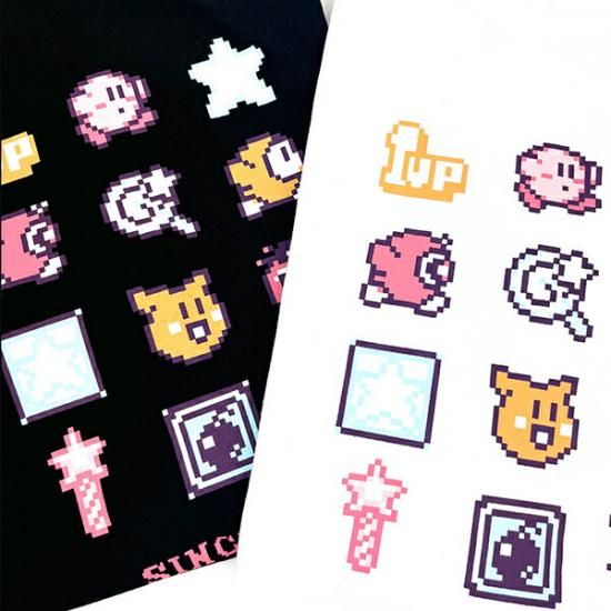 星のカービィドットアイコンTシャツ