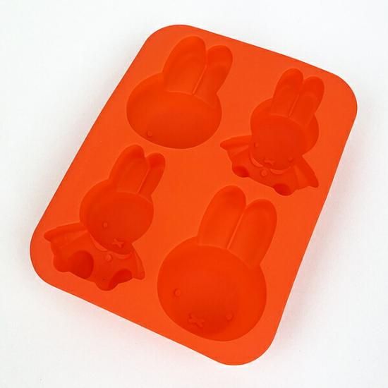 ミッフィー miffy シリコン立体ケーキ型(4個用) キッチン