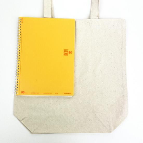 ノンタン あかんべ 帆布トートバッグ ナチュラルベージュ