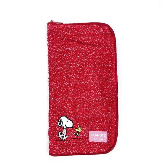 スヌーピー ミックス レッド どっとポーチ 小物入れ SNOOPY