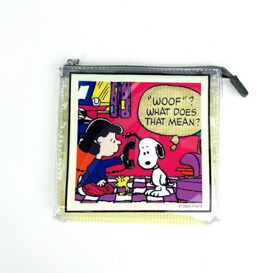 超希少！スヌーピー☆ペパーミントパティ　ポーチ　未使用　レトロ スヌーピー ペパーミント・パティ ポーチ (イエロー) SNOOPY