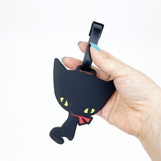 カゲマルデザイン　クロネコ　クラッチ　希少 内藤ルネ クロネコ ラバーラゲッジタグ トラベル 日本製