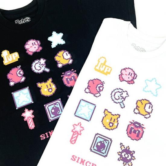 星のカービィ Tシャツセット 星のカービィ キッズ ドットアイコン Tシャツ(ブラック) 150cm