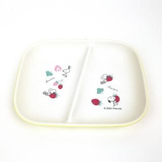 店内セール開催中!10％オフ対象商品! スヌーピー スクエアワンプレート(S) ストロベリー 食器 スヌーピー SNOOPY 日本製