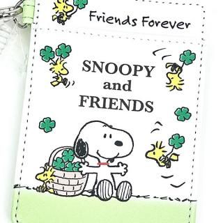 スヌーピー コイル付きパスケース クローバー SNOOPY