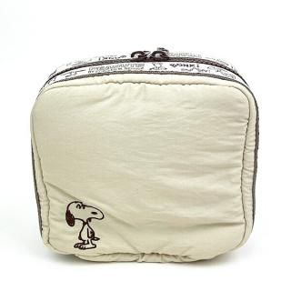 スヌーピー SNOOPY たっぷりトラベルポーチ ベージュ 小物入れ 化粧品入れ 旅行