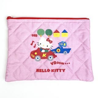 サンリオ ハローキティ 50th Anniversary  キルティングポーチ クルマ 日本製