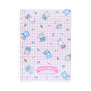<img class='new_mark_img1' src='https://img.shop-pro.jp/img/new/icons15.gif' style='border:none;display:inline;margin:0px;padding:0px;width:auto;' />サンリオ チアリーチャム Wリングノート(B6) 文具 日本製 Sanrio
