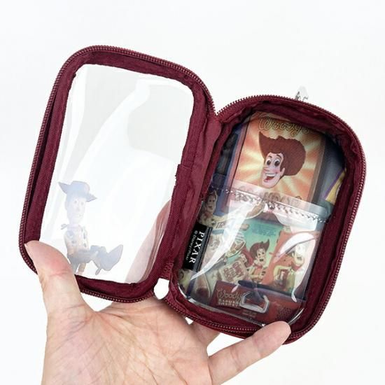 ディズニー ピクサー PIXER トイ・ストーリー B柄 キャリーポーチ レッド