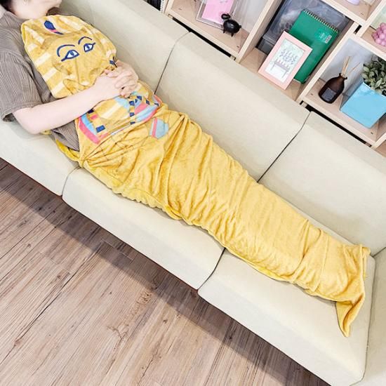 ツタンカーメン マーメイドブランケット 毛布 ひざ掛け インテリア