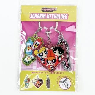パワーパフガールズ 3チャームキーホルダー モバイル キーアクセサリー