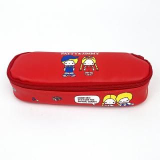 <img class='new_mark_img1' src='https://img.shop-pro.jp/img/new/icons15.gif' style='border:none;display:inline;margin:0px;padding:0px;width:auto;' />サンリオ パティ＆ジミー フルオープンポーチ レッド 小物入れ ペンポーチ 筆箱