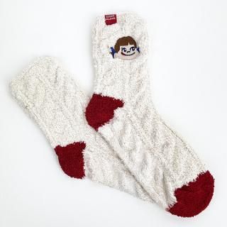 店内セール開催中!10％オフ対象商品! ペコちゃん ルームソックス (アイボリー)