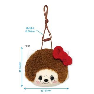 店内セール開催中!10％オフ対象商品! モンチッチ×ハローキティ フェイスポシェット ショルダーバッグ サンリオ キッズ