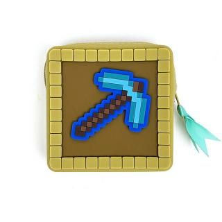 マインクラフト アイテムフレームシリコンポーチ(ダイアモンドのツルハシ) マイクラ
