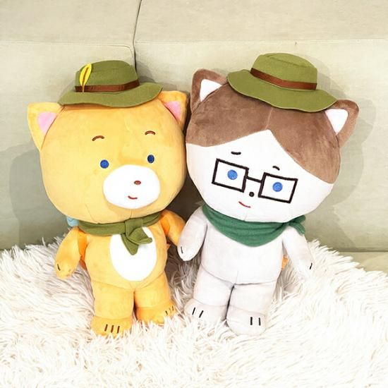 こまねこ ぬいぐるみ ラジボー キャンプ マスコット 人形