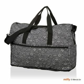 店内セール開催中!10％オフ対象商品! ミッフィー  MIFFY&ANIMALS 折りたたみボストンバッグ(M) (グレー) トラベル