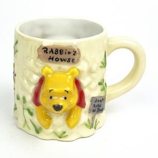 店内セール開催中!10％オフ対象商品! ディズニー くまのプーさん ハプニングマグ (ラビットハウス) コップ  Disney