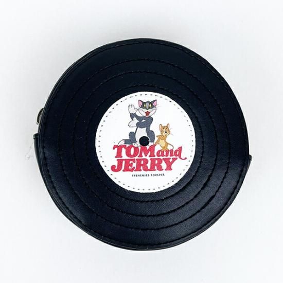 トムとジェリーのレコード型ポーチ