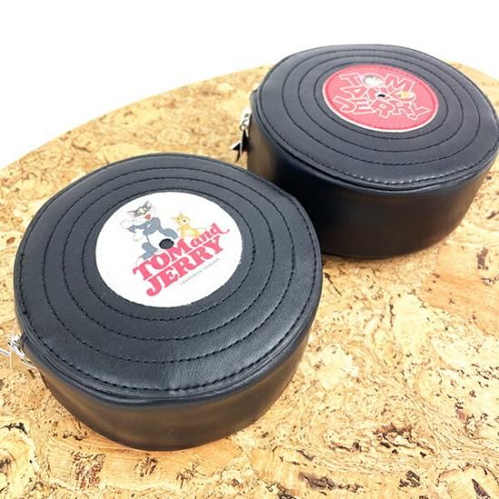 トムとジェリーのレコード型ポーチ