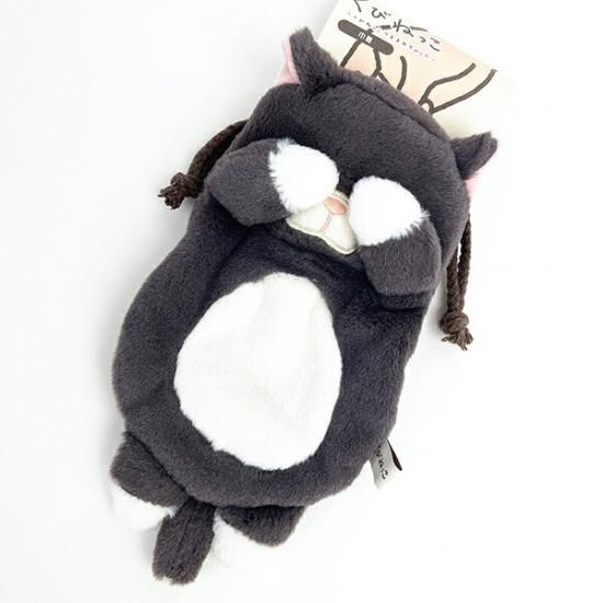 くびねっこ クロネコ 巾着 りぶはあと