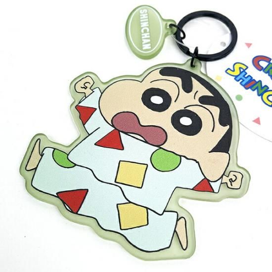 クレヨンしんちゃん アクリル染色キーホルダー （グリーン）