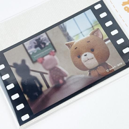 こまねこの映画風フィルムステッカー
