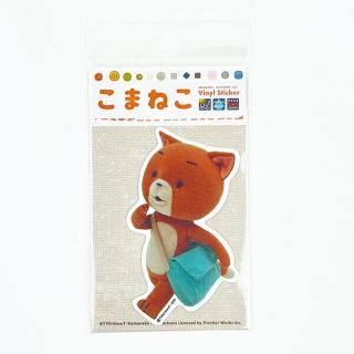 店内セール開催中!10％オフ対象商品! こまねこ ステッカー ダッシュ シール デコ 文具 ホワイト