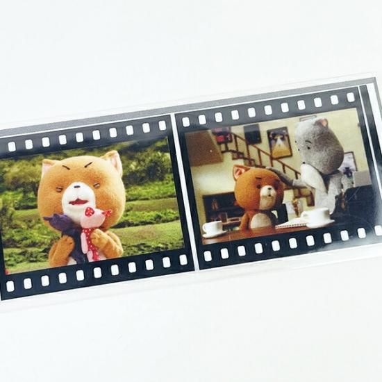 こまねこの映画風フィルムステッカー