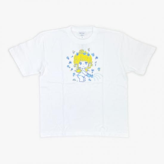水森亜土 シルクスクリーンプリント BIGTシャツ(テンシ 水森亜土 シルクスクリーンプリント BIGTシャツ(テンシ