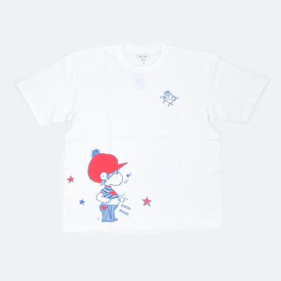 水森亜土 シルクスクリーンプリント BIGTシャツ(オヘソ 水森亜土 シルクスクリーンプリント BIGTシャツ(オヘソ