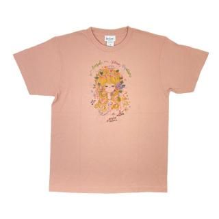 <img class='new_mark_img1' src='https://img.shop-pro.jp/img/new/icons15.gif' style='border:none;display:inline;margin:0px;padding:0px;width:auto;' />水森亜土 インクジェットプリント Tシャツ(イノリ) (ダスティピンク) アパレル 亜土ちゃん