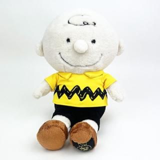 スヌーピー スヌーピー SNOOPY チャーリーブラウン 75th ぬいぐるみ レトロ Mサイズ インテリア イエロー