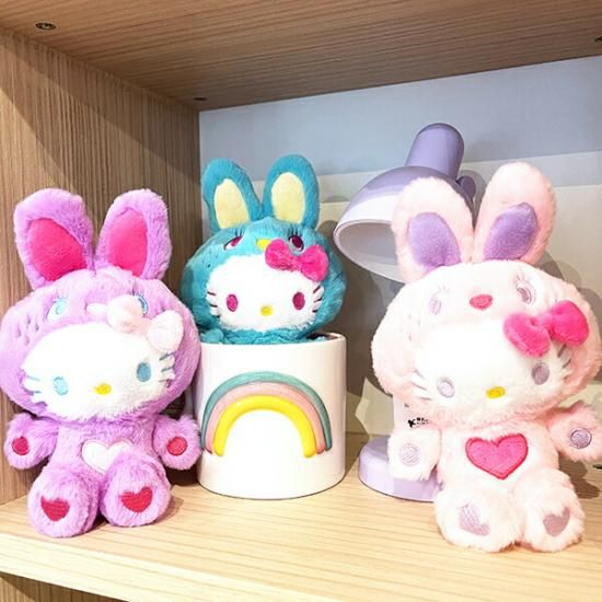 サンリオ ハローキティ マスコット カラフルバニー ピンク サンリオ ハローキティ マスコット カラフルバニー ピンク