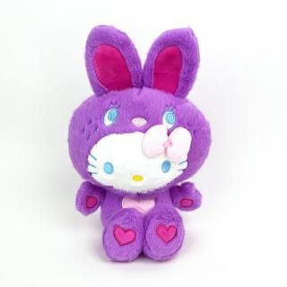 サンリオ ハローキティ ぬいぐるみ カラフルバニー Ｓ パープル マスコット インテリア
