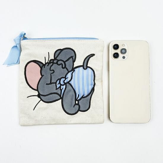 【しぃ♡】ヨーキーちゃんシリーズ❤スマホポーチ❤フラットポーチ❤ しぃ様 確認用 フラットポーチ（しぃ♡様専用ヨーキーちゃん