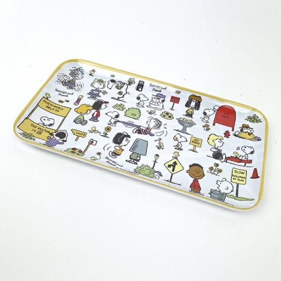 SNOOPY - スヌーピーメラミンプレート2枚set スヌーピー メラミントレー(ベージュ) ALL PEANUTS2 キッチン SNOOPY