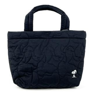店内セール開催中!10％オフ対象商品! スヌーピー ROOTOTE キルティングランチトートバッグ(ブラック) SNOOPY
