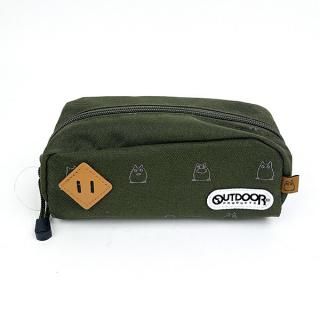 店内セール開催中!10％オフ対象商品! スタジオジブリ となりのトトロ OUTDOOR アウトドアプロダクツ コラボポーチ　オリーブ ポーチ 筆箱 小物入れ