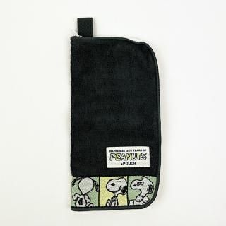 スヌーピー PEANUTS 75th どっとポーチ (ダークグレー ) SNOOPY