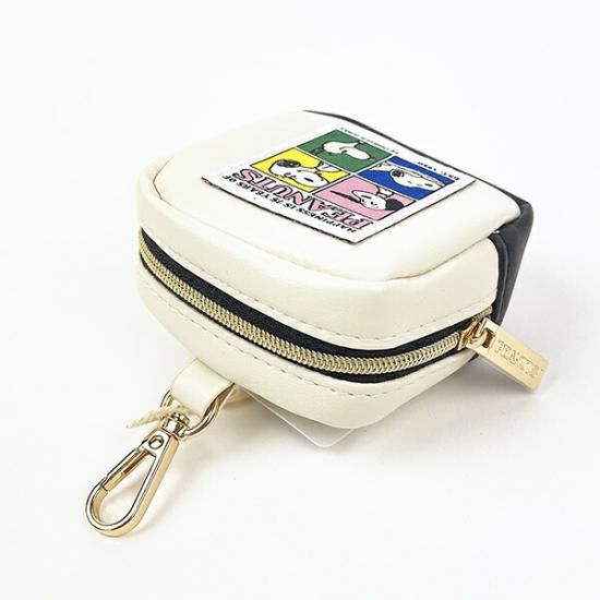 スヌーピー PEANUTS 75th ミニポーチ (ベージュ) SNOOPY